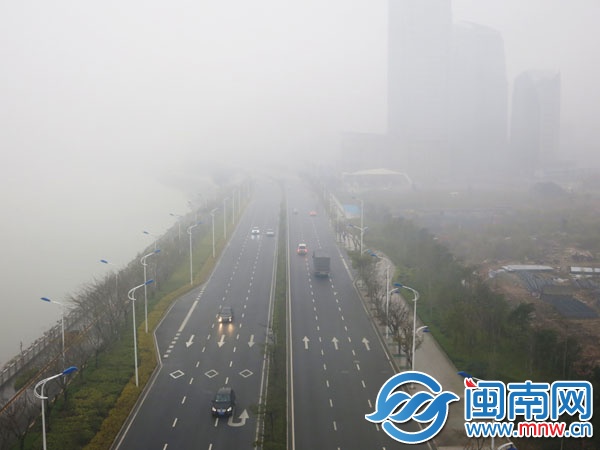 昨日下午3時30分，沿海大通道晉江大橋附近，前方馬